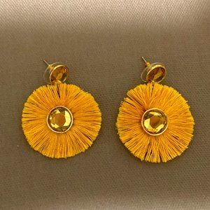 Loft yellow sunburst earrings